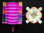 TS22011PLB    16CM SQUARE LANTERN W/DECORATION
